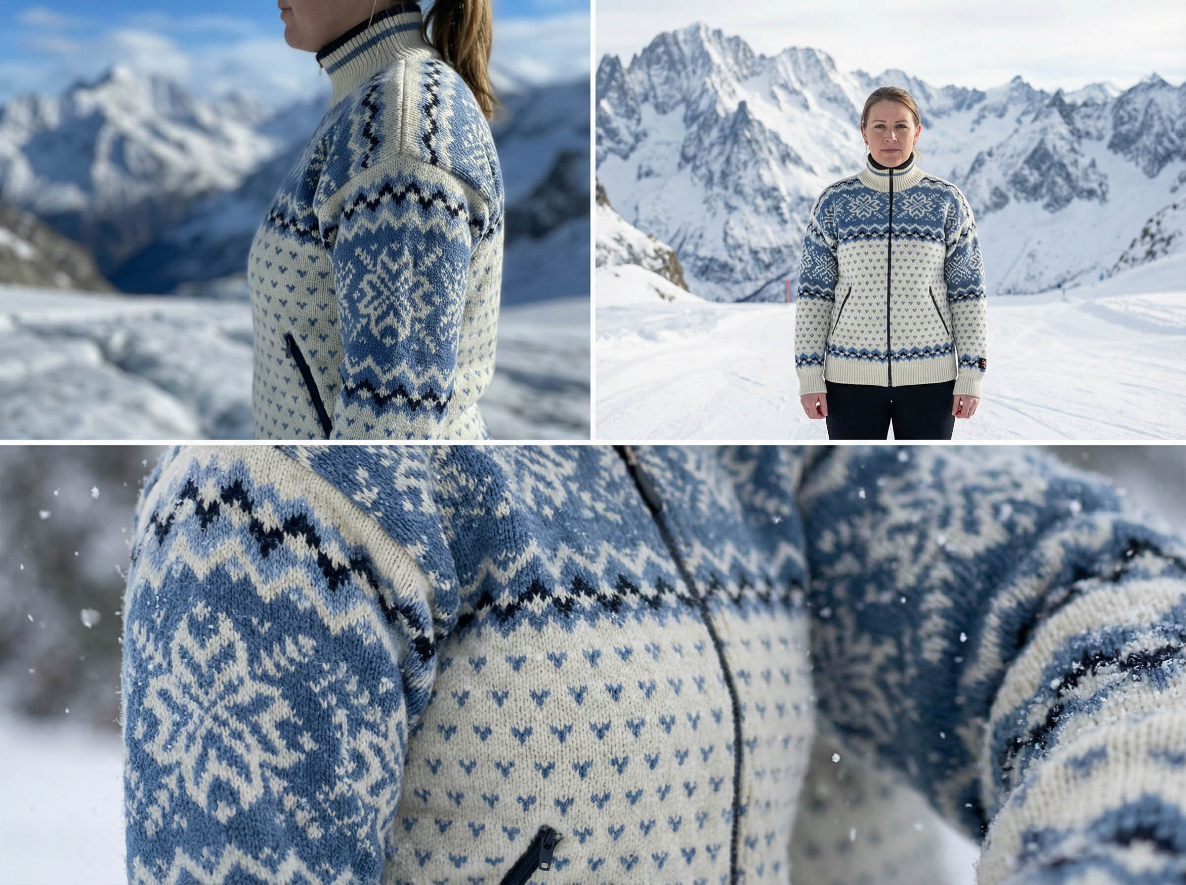 Norský svetr s membránou Turist - modrá 02